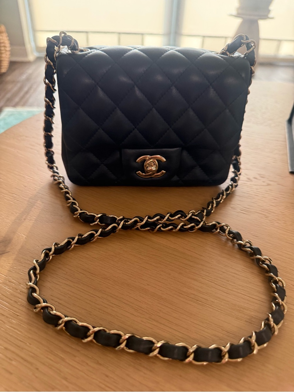 CHANEL Mini Classic Flap Bag – Black Lambskin